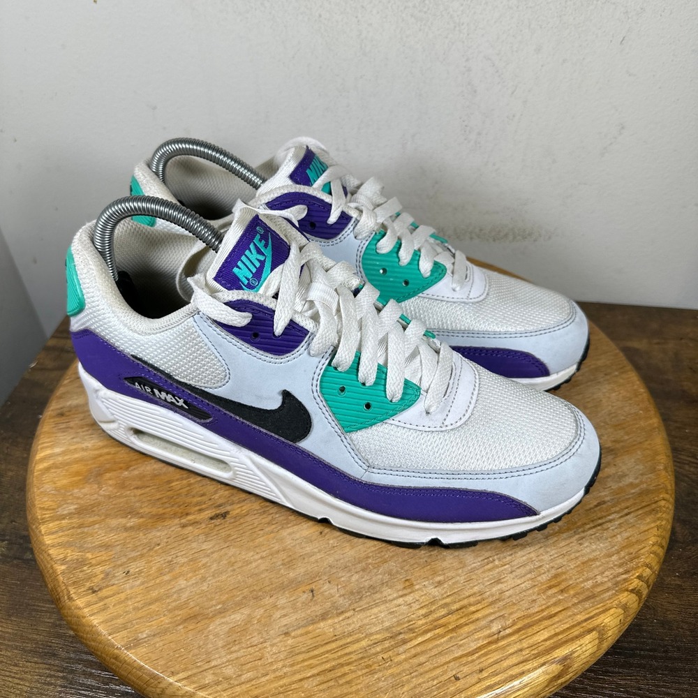 Nike Air Max 90 Essential White Grape AJ1285-103 Mens Size 8.5 Sneakers